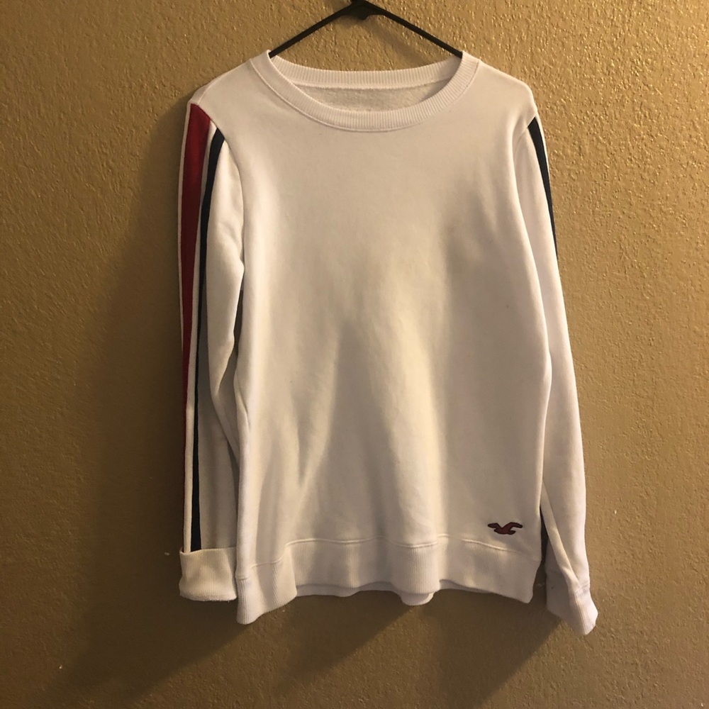 Hollister white sweater